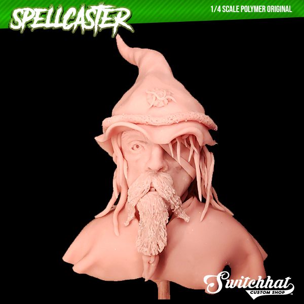 The Spellcaster Original Polymer Clay Sculpture 1 4 Scale Switchhat